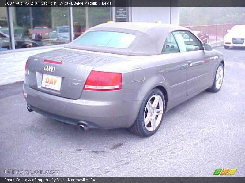 Alpaka Beige Metallic / Beige 2007 Audi A4 2.0T Cabriolet