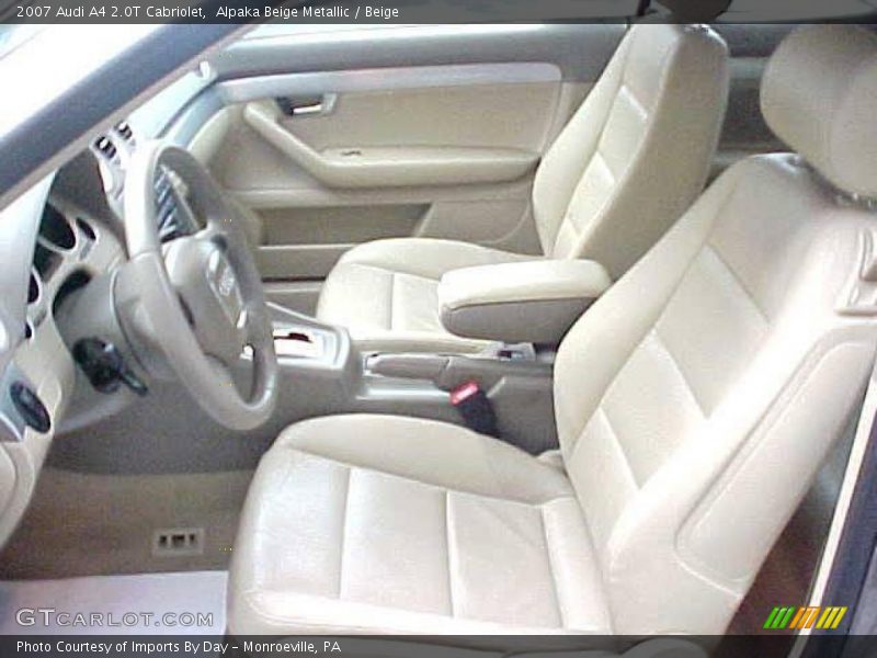 Alpaka Beige Metallic / Beige 2007 Audi A4 2.0T Cabriolet