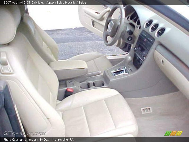 Alpaka Beige Metallic / Beige 2007 Audi A4 2.0T Cabriolet