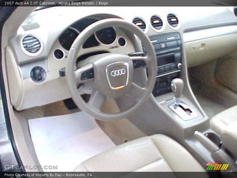 Alpaka Beige Metallic / Beige 2007 Audi A4 2.0T Cabriolet