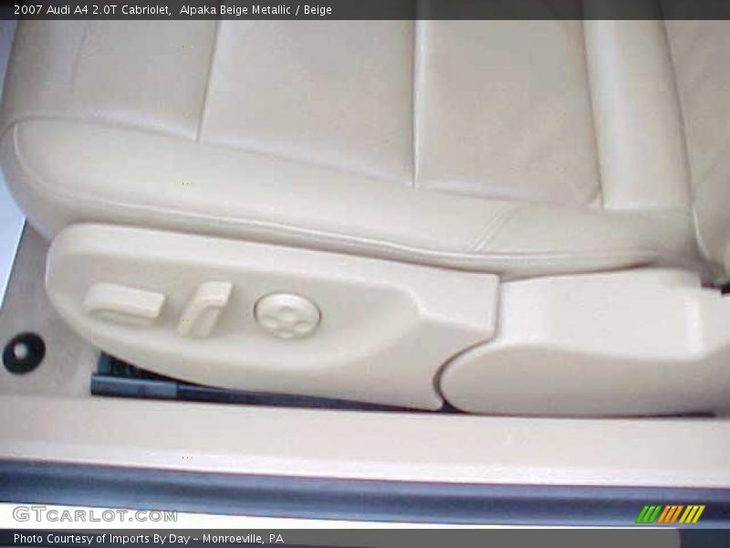 Alpaka Beige Metallic / Beige 2007 Audi A4 2.0T Cabriolet