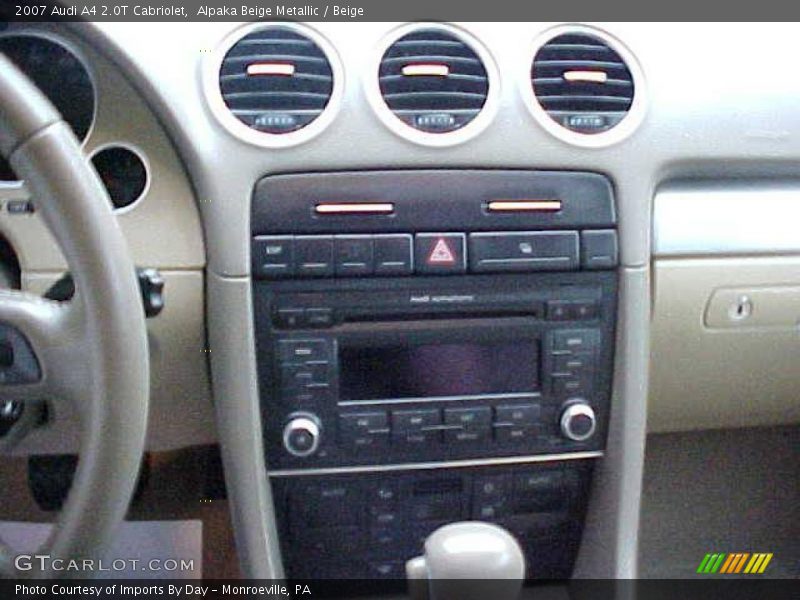 Alpaka Beige Metallic / Beige 2007 Audi A4 2.0T Cabriolet