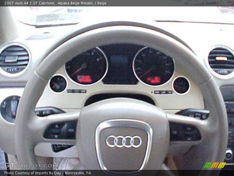 Alpaka Beige Metallic / Beige 2007 Audi A4 2.0T Cabriolet