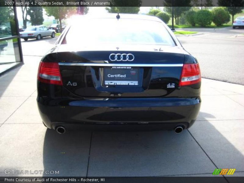 Brilliant Black / Amaretto 2007 Audi A6 4.2 quattro Sedan