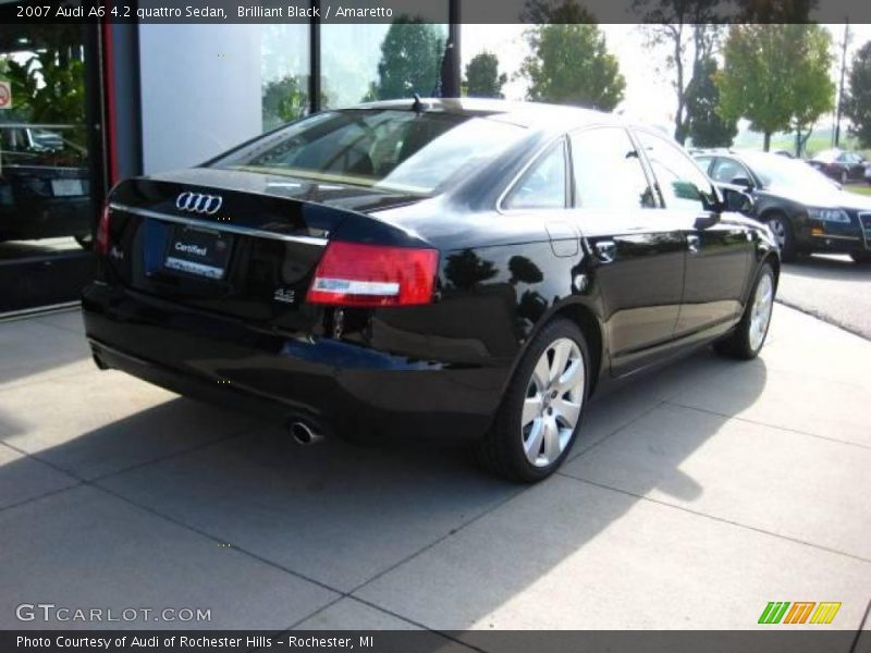 Brilliant Black / Amaretto 2007 Audi A6 4.2 quattro Sedan