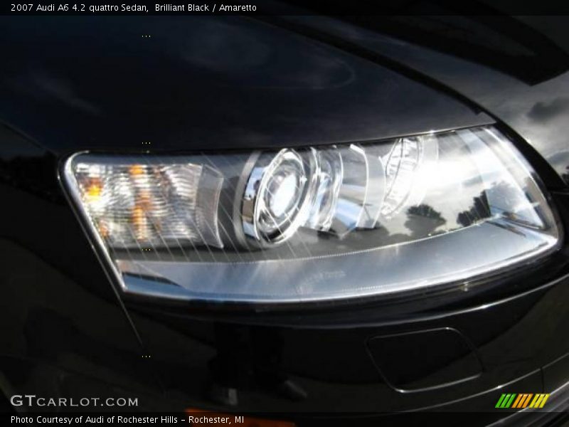 Brilliant Black / Amaretto 2007 Audi A6 4.2 quattro Sedan