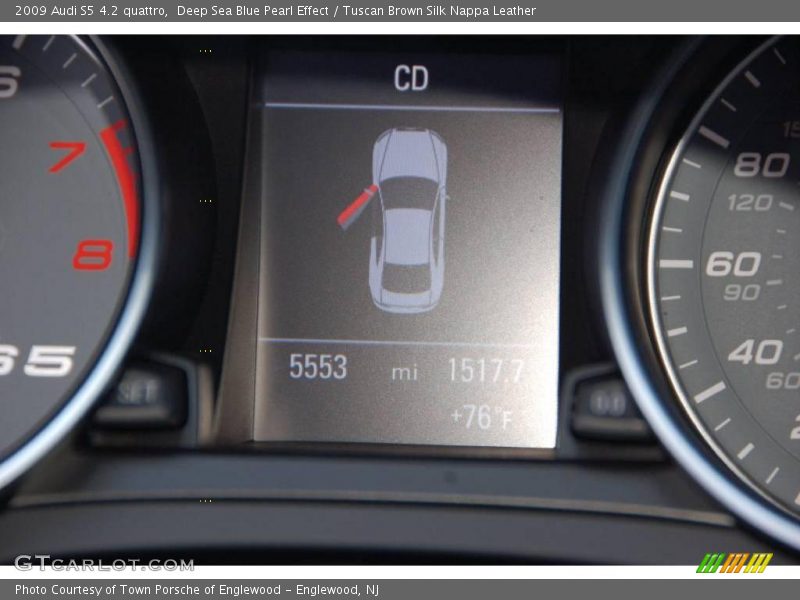 Deep Sea Blue Pearl Effect / Tuscan Brown Silk Nappa Leather 2009 Audi S5 4.2 quattro