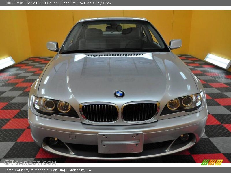 Titanium Silver Metallic / Grey 2005 BMW 3 Series 325i Coupe