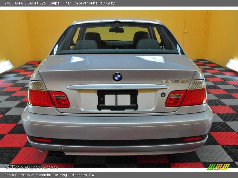 Titanium Silver Metallic / Grey 2005 BMW 3 Series 325i Coupe