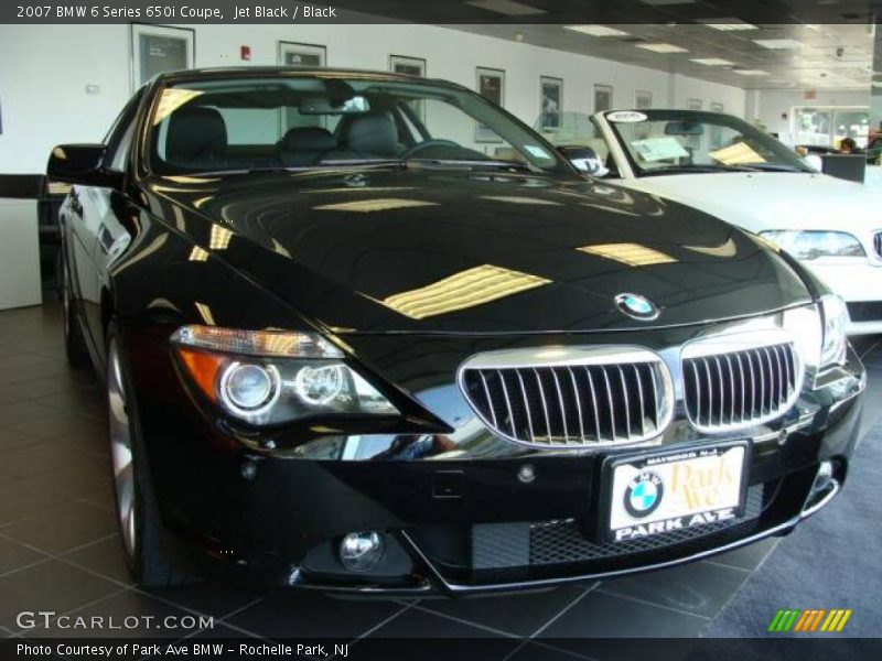Jet Black / Black 2007 BMW 6 Series 650i Coupe