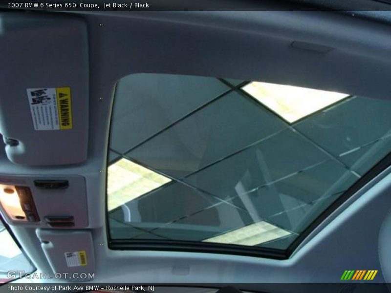 Jet Black / Black 2007 BMW 6 Series 650i Coupe