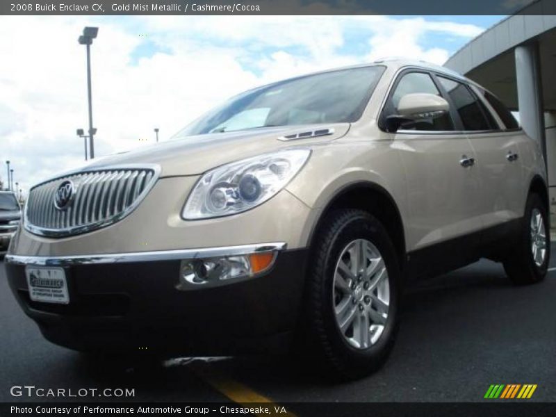 Gold Mist Metallic / Cashmere/Cocoa 2008 Buick Enclave CX