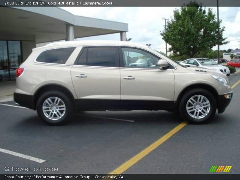 Gold Mist Metallic / Cashmere/Cocoa 2008 Buick Enclave CX