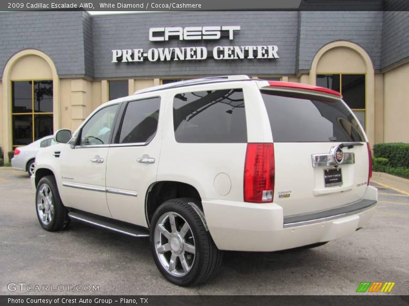White Diamond / Cocoa/Cashmere 2009 Cadillac Escalade AWD