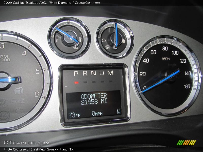White Diamond / Cocoa/Cashmere 2009 Cadillac Escalade AWD