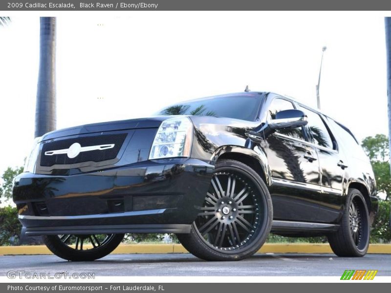 Black Raven / Ebony/Ebony 2009 Cadillac Escalade
