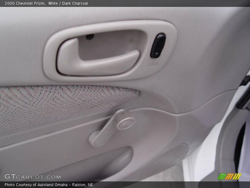 White / Dark Charcoal 2000 Chevrolet Prizm