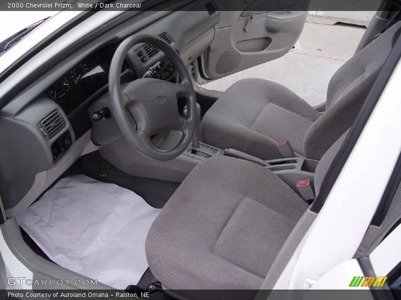 White / Dark Charcoal 2000 Chevrolet Prizm