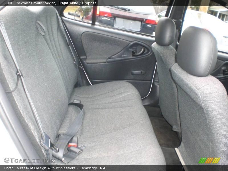 Bright White / Graphite 2000 Chevrolet Cavalier Sedan