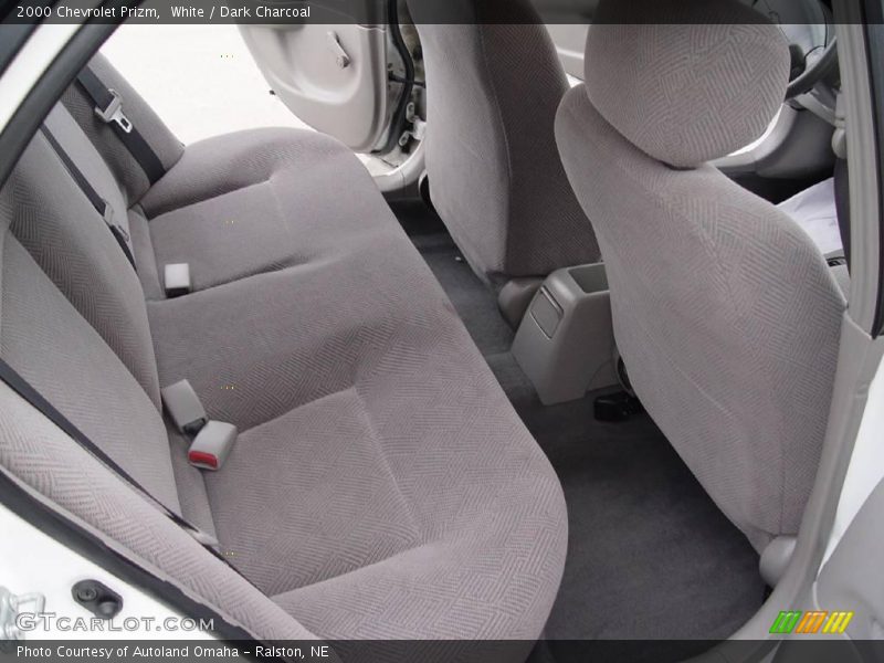 White / Dark Charcoal 2000 Chevrolet Prizm