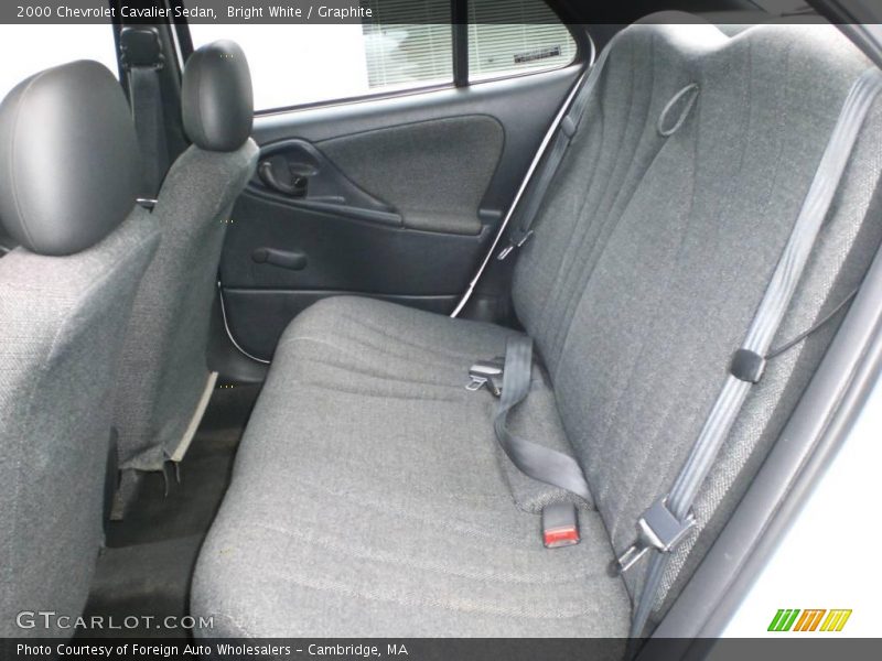 Bright White / Graphite 2000 Chevrolet Cavalier Sedan