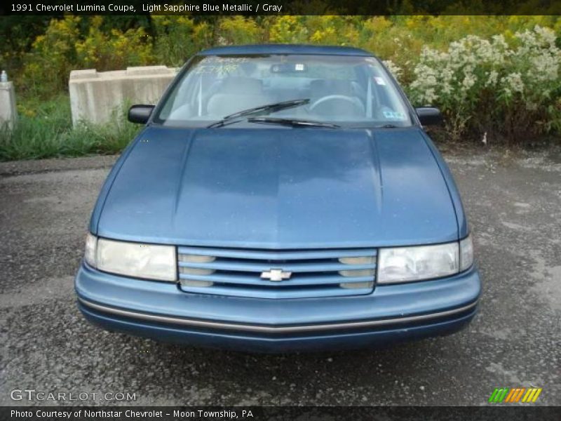 Light Sapphire Blue Metallic / Gray 1991 Chevrolet Lumina Coupe