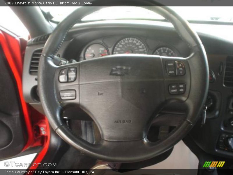 Bright Red / Ebony 2002 Chevrolet Monte Carlo LS