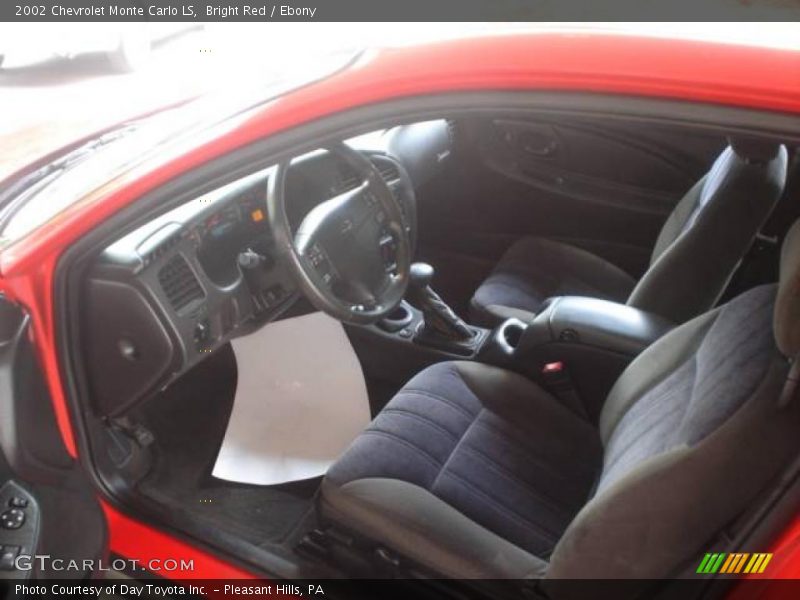 Bright Red / Ebony 2002 Chevrolet Monte Carlo LS