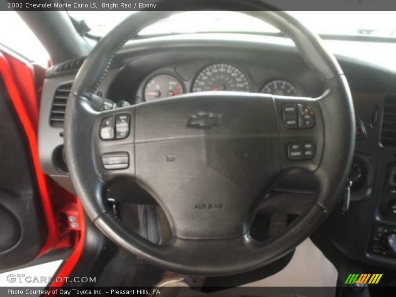 Bright Red / Ebony 2002 Chevrolet Monte Carlo LS