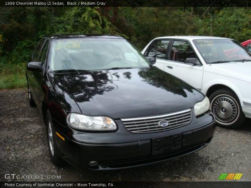 Black / Medium Gray 1999 Chevrolet Malibu LS Sedan