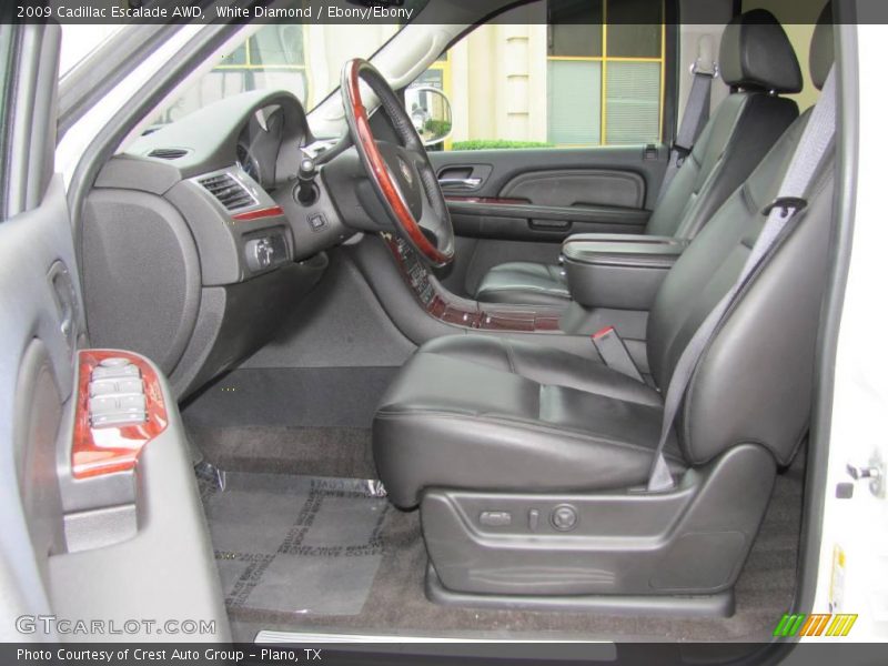 White Diamond / Ebony/Ebony 2009 Cadillac Escalade AWD