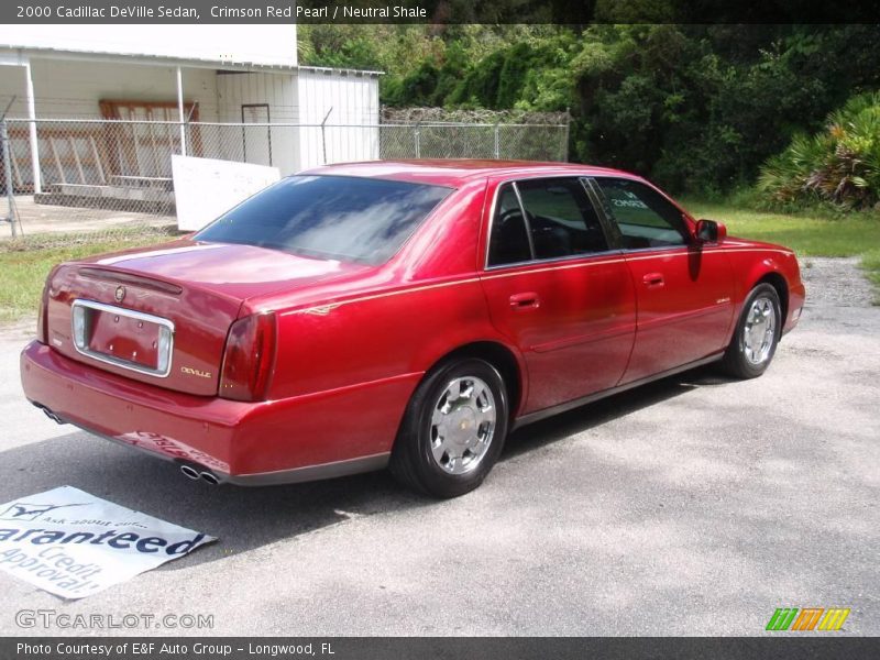 Crimson Red Pearl / Neutral Shale 2000 Cadillac DeVille Sedan