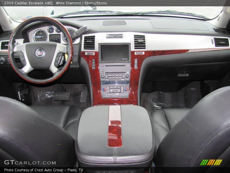 White Diamond / Ebony/Ebony 2009 Cadillac Escalade AWD