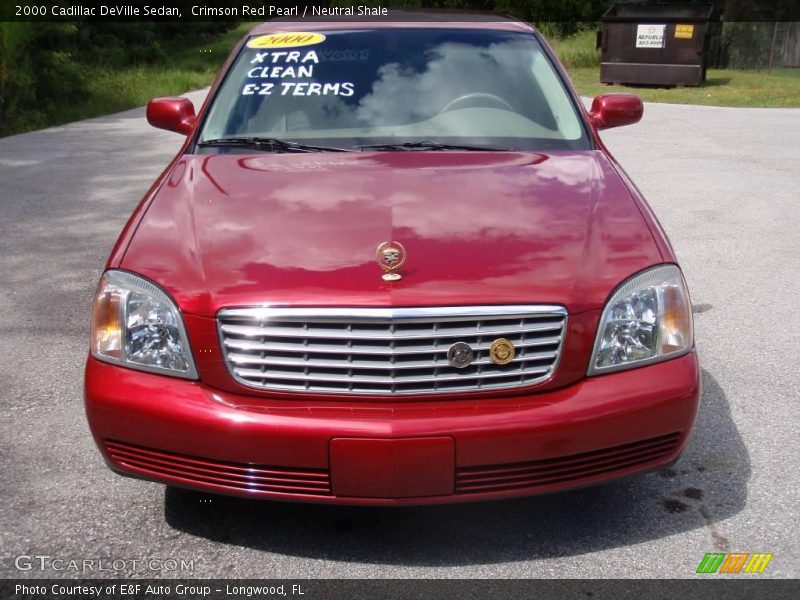Crimson Red Pearl / Neutral Shale 2000 Cadillac DeVille Sedan