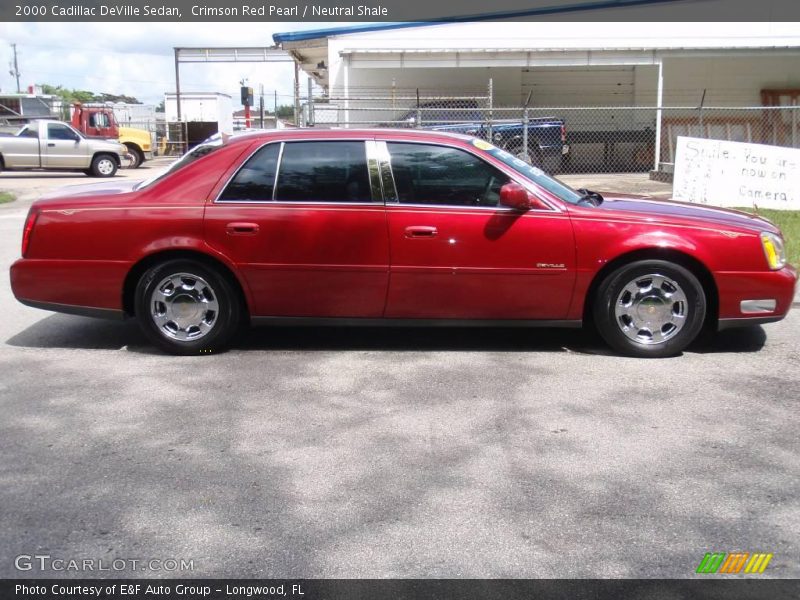 Crimson Red Pearl / Neutral Shale 2000 Cadillac DeVille Sedan