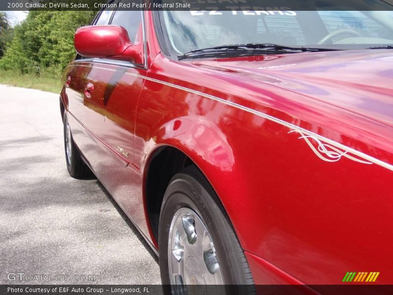 Crimson Red Pearl / Neutral Shale 2000 Cadillac DeVille Sedan