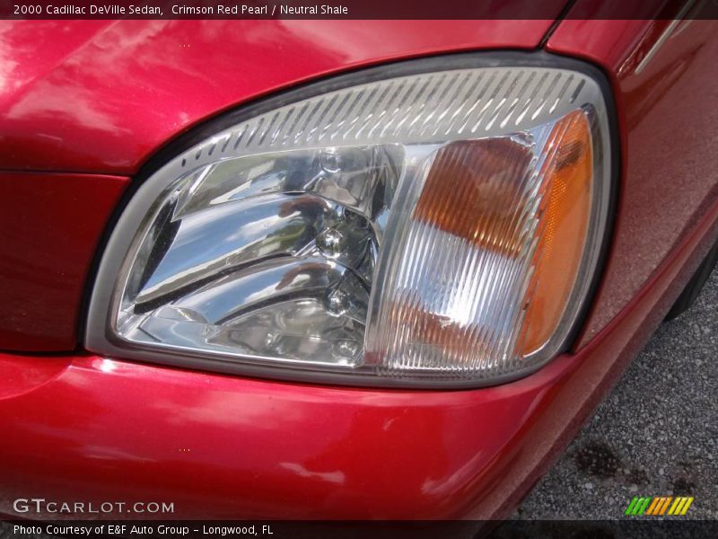 Crimson Red Pearl / Neutral Shale 2000 Cadillac DeVille Sedan