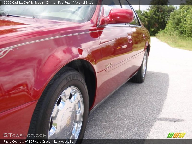 Crimson Red Pearl / Neutral Shale 2000 Cadillac DeVille Sedan