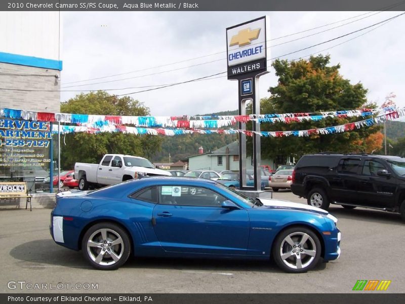 Aqua Blue Metallic / Black 2010 Chevrolet Camaro SS/RS Coupe