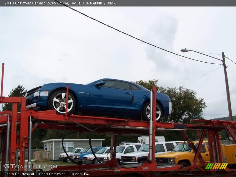 Aqua Blue Metallic / Black 2010 Chevrolet Camaro SS/RS Coupe