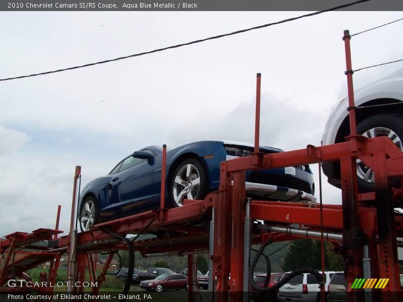 Aqua Blue Metallic / Black 2010 Chevrolet Camaro SS/RS Coupe