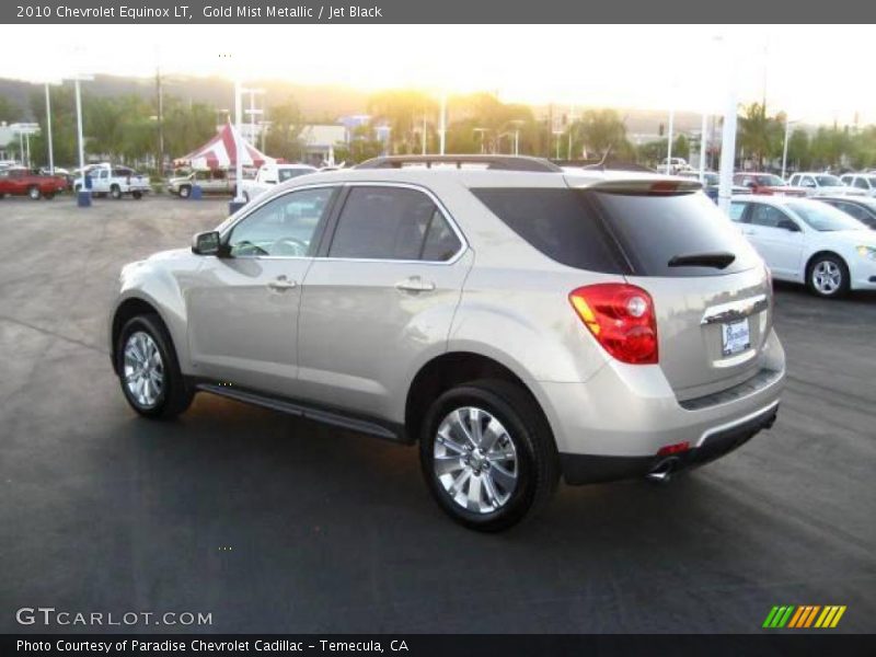 Gold Mist Metallic / Jet Black 2010 Chevrolet Equinox LT