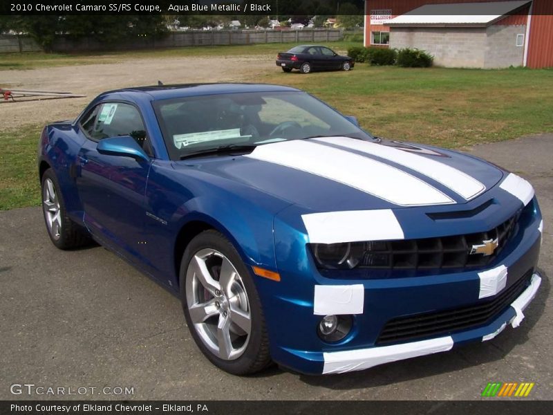 Aqua Blue Metallic / Black 2010 Chevrolet Camaro SS/RS Coupe