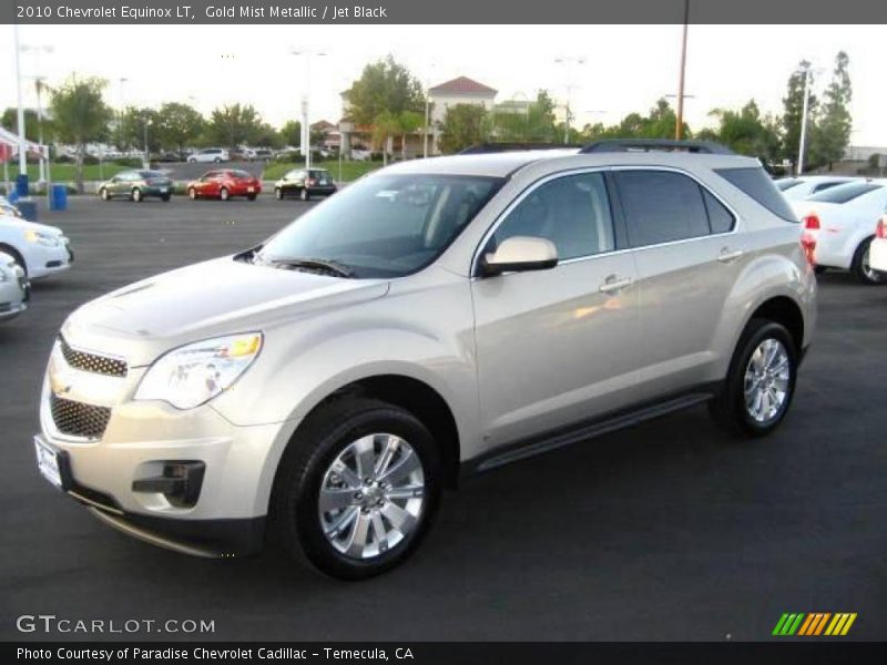 Gold Mist Metallic / Jet Black 2010 Chevrolet Equinox LT