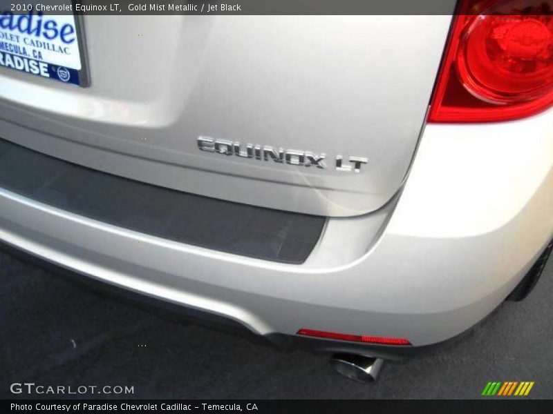 Gold Mist Metallic / Jet Black 2010 Chevrolet Equinox LT