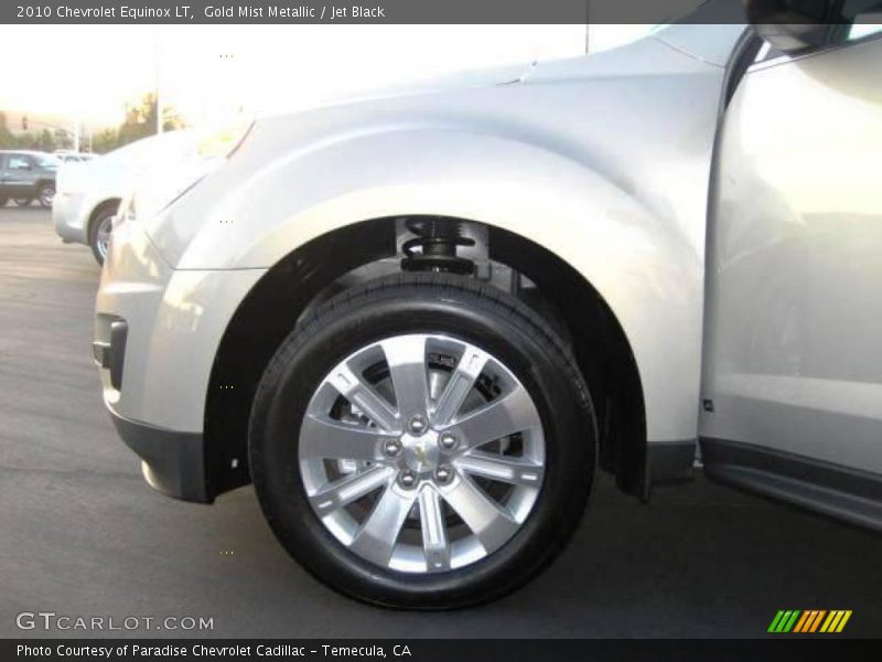 Gold Mist Metallic / Jet Black 2010 Chevrolet Equinox LT