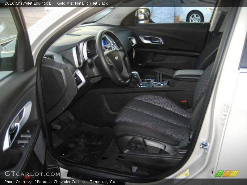 Gold Mist Metallic / Jet Black 2010 Chevrolet Equinox LT