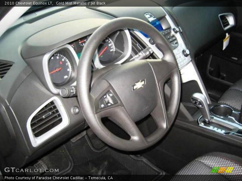 Gold Mist Metallic / Jet Black 2010 Chevrolet Equinox LT