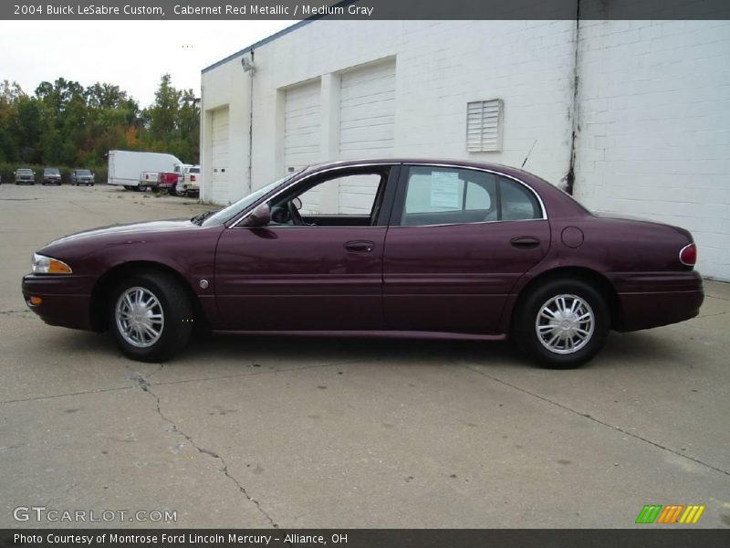 Cabernet Red Metallic / Medium Gray 2004 Buick LeSabre Custom