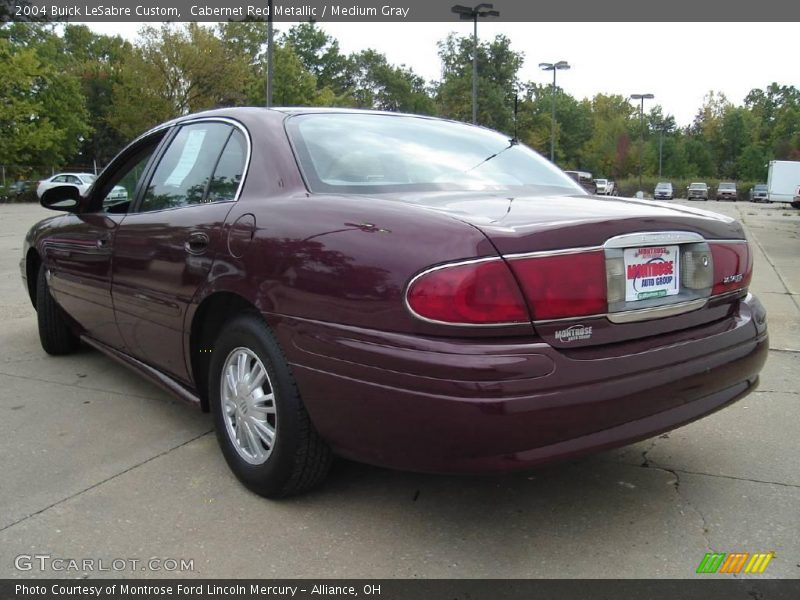 Cabernet Red Metallic / Medium Gray 2004 Buick LeSabre Custom